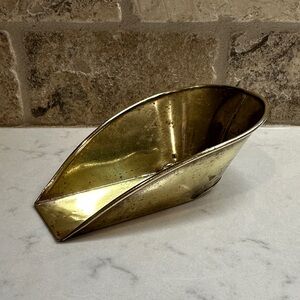 Gold Brass Kitchen Scoop 5” long